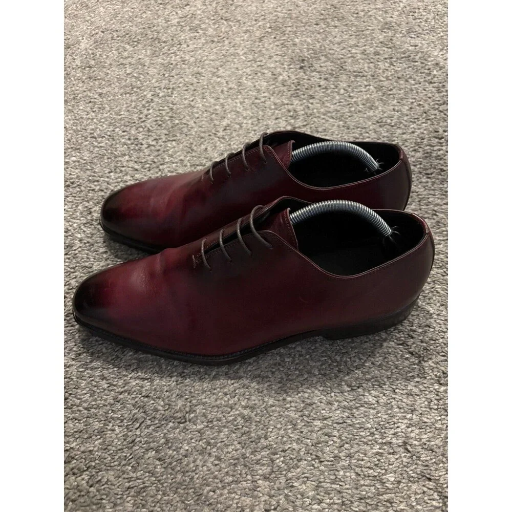 Bondeno Handmade Custom Oxford Dress Shoes Made in‎ Italy Leather *READ*